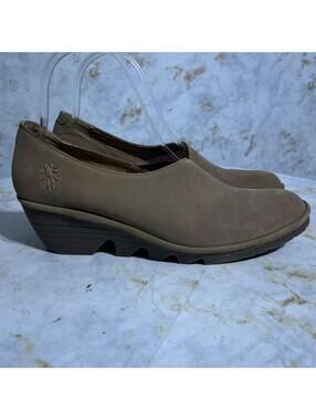 Fly London Pez 37 Women's Size 6.5M Shoes Brown Leather Comfort Fashion Loafers